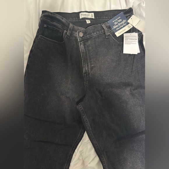 Abercrombie 90s Criss Cross Waist Jeans - Picture 4 of 6
